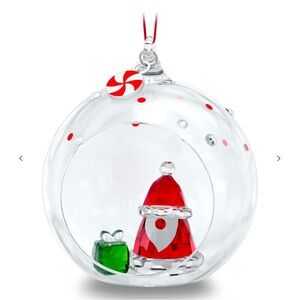 Holiday Cheers Santa Claus Ball Ornament brand new in box with certificate